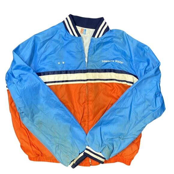 Dominos Pizza Blue, Orange and White Bomber Jacket - Picture 1 of 6